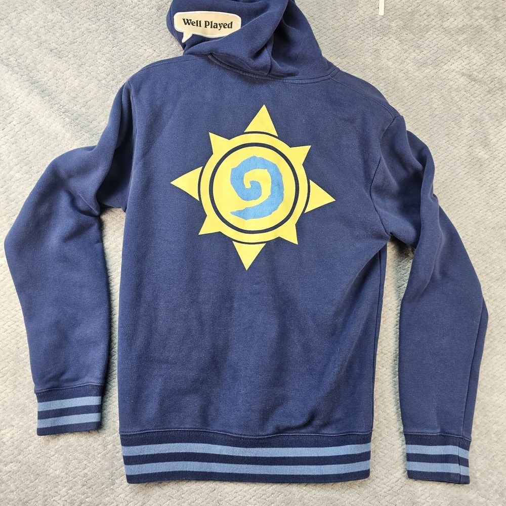 Blizzard Entertainment Hoodie Men's M Jinx Logo 'Well Played' Gaming Zippered‎